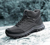 Winter Mens Boots Plush Warm Snow Boots Waterproof Outdoor Short Boots Leather Ankle Hiking Boots Mens Waterproof Outdoor Snow Boots Winter Cold Weather Shoes by Stevvex