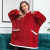 Winter Oversized Wearable Blanket Women Hoodies Sweatshirt TV Blanket With Sleeves Pullover Warm Soft Unisex Hoody Comfortable Sweatshirts For Autumn by Stevvex