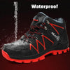 Winter Safety Shoes Waterproof Men's Boots Outdoor Warm Waterproof Non-slip Ankle Snow Boot Thick Plush Rubber Outdoor Snow Boots Winter Trail Camping Durable Cold Weather Shoes by Stevvex