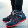 Winter Safety Shoes Waterproof Men's Boots Outdoor Warm Waterproof Non-slip Ankle Snow Boot Thick Plush Rubber Outdoor Snow Boots Winter Trail Camping Durable Cold Weather Shoes by Stevvex