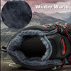 Winter Safety Shoes Waterproof Men's Boots Outdoor Warm Waterproof Non-slip Ankle Snow Boot Thick Plush Rubber Outdoor Snow Boots Winter Trail Camping Durable Cold Weather Shoes by Stevvex