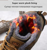 Winter Snow Boots Waterproof Leather Sneakers Super Warm Men's Boots Outdoor Hiking Boots Warm Fur Line Hiking Boot Outdoor Walking Shoes Casual Leather Booties For Men by Stevvex