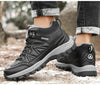 Winter Snow Boots Waterproof Leather Sneakers Super Warm Men's Boots Outdoor Hiking Boots Warm Fur Line Hiking Boot Outdoor Walking Shoes Casual Leather Booties For Men by Stevvex
