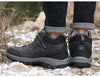 Winter Snow Boots Waterproof Leather Sneakers Super Warm Men's Boots Outdoor Hiking Boots Warm Fur Line Hiking Boot Outdoor Walking Shoes Casual Leather Booties For Men by Stevvex
