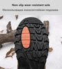 Winter Snow Boots Waterproof Leather Sneakers Super Warm Men's Boots Outdoor Hiking Boots Warm Fur Line Hiking Boot Outdoor Walking Shoes Casual Leather Booties For Men by Stevvex