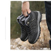Winter Snow Boots Waterproof Leather Sneakers Super Warm Men's Boots Outdoor Hiking Boots Warm Fur Line Hiking Boot Outdoor Walking Shoes Casual Leather Booties For Men by Stevvex