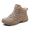 Winter Walking Shoes Mens Boots Outdoor Hiking Shoes Winter Work Casual Shoes Rubber Ankle Boots Outdoor Breathable Water Resistant Camping Shoes Anti-Skid Ankle Walking Mens Shoes by Stevvex