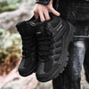 Winter Walking Shoes Mens Boots Outdoor Hiking Shoes Winter Work Casual Shoes Rubber Ankle Boots Outdoor Breathable Water Resistant Camping Shoes Anti-Skid Ankle Walking Mens Shoes by Stevvex