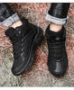 Winter Walking Shoes Mens Boots Outdoor Hiking Shoes Winter Work Casual Shoes Rubber Ankle Boots Outdoor Breathable Water Resistant Camping Shoes Anti-Skid Ankle Walking Mens Shoes by Stevvex