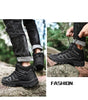 Winter Walking Shoes Mens Boots Outdoor Hiking Shoes Winter Work Casual Shoes Rubber Ankle Boots Outdoor Breathable Water Resistant Camping Shoes Anti-Skid Ankle Walking Mens Shoes by Stevvex
