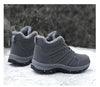 Winter Womens Mens Boots Plush Leather Waterproof Climbing Hunting Shoes Unisex Lace-up Outdoor Warm Hiking Boot Warm Ankle Cushionable Non-Slip Fashion Booties For Outdoor Walking by Stevvex