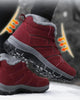 Winter Womens Mens Boots Plush Leather Waterproof Climbing Hunting Shoes Unisex Lace-up Outdoor Warm Hiking Boot Warm Ankle Cushionable Non-Slip Fashion Booties For Outdoor Walking by Stevvex