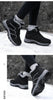 Winter Womens Mens Boots Plush Leather Waterproof Climbing Hunting Shoes Unisex Lace-up Outdoor Warm Hiking Boot Warm Ankle Cushionable Non-Slip Fashion Booties For Outdoor Walking by Stevvex