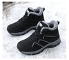 Winter Womens Mens Boots Plush Leather Waterproof Climbing Hunting Shoes Unisex Lace-up Outdoor Warm Hiking Boot Warm Ankle Cushionable Non-Slip Fashion Booties For Outdoor Walking by Stevvex