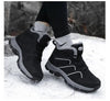 Winter Womens Mens Boots Plush Leather Waterproof Climbing Hunting Shoes Unisex Lace-up Outdoor Warm Hiking Boot Warm Ankle Cushionable Non-Slip Fashion Booties For Outdoor Walking by Stevvex