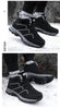 Winter Womens Mens Boots Plush Leather Waterproof Climbing Hunting Shoes Unisex Lace-up Outdoor Warm Hiking Boot Warm Ankle Cushionable Non-Slip Fashion Booties For Outdoor Walking by Stevvex