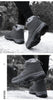 Winter Womens Mens Boots Plush Leather Waterproof Climbing Hunting Shoes Unisex Lace-up Outdoor Warm Hiking Boot Warm Ankle Cushionable Non-Slip Fashion Booties For Outdoor Walking by Stevvex