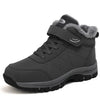Winter Womens Mens Boots Plush Leather Waterproof Climbing Hunting Shoes Unisex Lace-up Outdoor Warm Hiking Boot Warm Ankle Cushionable Non-Slip Fashion Booties For Outdoor Walking by Stevvex
