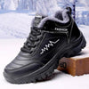 Winter Womens Mens Boots Shoes Plush Warm Sneakers Outdoor Waterproof Ankle Snow Boots Casual Leather Hiking Boots Outdoor Trekking Boot Mid Hiker Boot For Mens by Stevvex