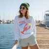 Lobster Maine Seafood Club Crewneck Sweatshirt by Hey Jude Graphic Tees