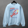 Lobster Maine Seafood Club Crewneck Sweatshirt by Hey Jude Graphic Tees