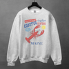 Lobster Maine Seafood Club Crewneck Sweatshirt by Hey Jude Graphic Tees