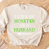 Witch of a Wife and Monster of a Husband Couples Sweatshirts by Adorb Custom Tees