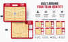 Custom WNBA Basketball Coaching Board 15.7 x 12.6 in (Magnetic) by Hoopsbasket.com