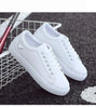Woman Fashion New PU Leather Shoes Breathable Cute Heart Flats Casual White Sneakers Platform Tenis Comfortable Shoes Leather Womens Sneakers by Stevvex