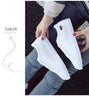Woman Fashion New PU Leather Shoes Breathable Cute Heart Flats Casual White Sneakers Platform Tenis Comfortable Shoes Leather Womens Sneakers by Stevvex