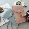 Women Bag Shoulder Transparent Bag Card Holders Girl Handbag Ladies PU Leather Clutch Phone Wallets Purse by Stevvex