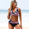 Women Bikini Plus Size Push Up Swimsuit High Waist Bikini Set Women's Push-up Halter Bandage Bikini Swimsuits Swim Bottoms Swimwear Bathing Suit Beachwear Swimming Suit by Stevvex