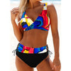 Women Bikini Plus Size Push Up Swimsuit High Waist Bikini Set Women's Push-up Halter Bandage Bikini Swimsuits Swim Bottoms Swimwear Bathing Suit Beachwear Swimming Suit by Stevvex