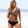 Women Bikini Plus Size Push Up Swimsuit High Waist Bikini Set Women's Push-up Halter Bandage Bikini Swimsuits Swim Bottoms Swimwear Bathing Suit Beachwear Swimming Suit by Stevvex