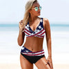 Women Bikini Plus Size Push Up Swimsuit High Waist Bikini Set Women's Push-up Halter Bandage Bikini Swimsuits Swim Bottoms Swimwear Bathing Suit Beachwear Swimming Suit by Stevvex