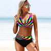 Women Bikini Plus Size Push Up Swimsuit High Waist Bikini Set Women's Push-up Halter Bandage Bikini Swimsuits Swim Bottoms Swimwear Bathing Suit Beachwear Swimming Suit by Stevvex
