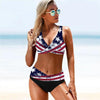 Women Bikini Plus Size Push Up Swimsuit High Waist Bikini Set Women's Push-up Halter Bandage Bikini Swimsuits Swim Bottoms Swimwear Bathing Suit Beachwear Swimming Suit by Stevvex