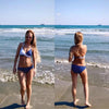 Women Bikini Set Push Up Female Swimsuit Swimwear Swim Two Piece Brazilian Bathing Suit Large Plus Size Women's Twist Front High Waist Bikini Swimsuit Drawstring Tie Side Bottom Two Piece Bathing Suit by Stevvex