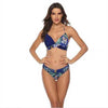 Women Bikini Set Push Up Female Swimsuit Swimwear Swim Two Piece Brazilian Bathing Suit Large Plus Size Women's Twist Front High Waist Bikini Swimsuit Drawstring Tie Side Bottom Two Piece Bathing Suit by Stevvex