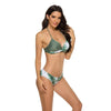 Women Bikini Set Push Up Female Swimsuit Swimwear Swim Two Piece Brazilian Bathing Suit Large Plus Size Women's Twist Front High Waist Bikini Swimsuit Drawstring Tie Side Bottom Two Piece Bathing Suit by Stevvex