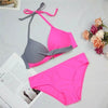 Women Bikini Set Push Up Female Swimsuit Swimwear Swim Two Piece Brazilian Bathing Suit Large Plus Size Women's Twist Front High Waist Bikini Swimsuit Drawstring Tie Side Bottom Two Piece Bathing Suit by Stevvex