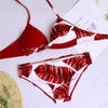 Women Bikini Set Push Up Female Swimsuit Swimwear Swim Two Piece Brazilian Bathing Suit Large Plus Size Women's Twist Front High Waist Bikini Swimsuit Drawstring Tie Side Bottom Two Piece Bathing Suit by Stevvex