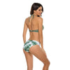 Women Bikini Set Push Up Female Swimsuit Swimwear Swim Two Piece Brazilian Bathing Suit Large Plus Size Women's Twist Front High Waist Bikini Swimsuit Drawstring Tie Side Bottom Two Piece Bathing Suit by Stevvex