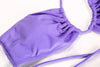 Women Bikini Set Solid Color Swimsuit Women Two Piece Swimsuit Swimwear Halter String Triangle Bikini Sets Women Hollow Out Bikinis String Swimwear Women Adjustable Bathing Suit by Stevvex