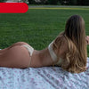 Women Bikini Set Solid Color Swimsuit Women Two Piece Swimsuit Swimwear Halter String Triangle Bikini Sets Women Hollow Out Bikinis String Swimwear Women Adjustable Bathing Suit by Stevvex