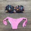 Women Bikini Swimsuit Bandage Floral Print Swimwear Split Bathing Suit Swimsuit Women Two 2 Piece Split Swimsuit Bandage Bikini Sets Halter Tops Bottoms Strapless Swimwear by Stevvex