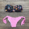 Women Bikini Swimsuit Bandage Floral Print Swimwear Split Bathing Suit Swimsuit Women Two 2 Piece Split Swimsuit Bandage Bikini Sets Halter Tops Bottoms Strapless Swimwear by Stevvex