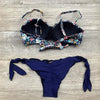 Women Bikini Swimsuit Bandage Floral Print Swimwear Split Bathing Suit Swimsuit Women Two 2 Piece Split Swimsuit Bandage Bikini Sets Halter Tops Bottoms Strapless Swimwear by Stevvex