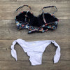 Women Bikini Swimsuit Bandage Floral Print Swimwear Split Bathing Suit Swimsuit Women Two 2 Piece Split Swimsuit Bandage Bikini Sets Halter Tops Bottoms Strapless Swimwear by Stevvex