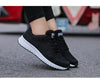 Women Casual Fashion Breathable Walking Mesh Flat Shoes White Sneakers Summer New Fashion Women's Vulcanized Running Sneakers Walking Tennis Shoes by Stevvex